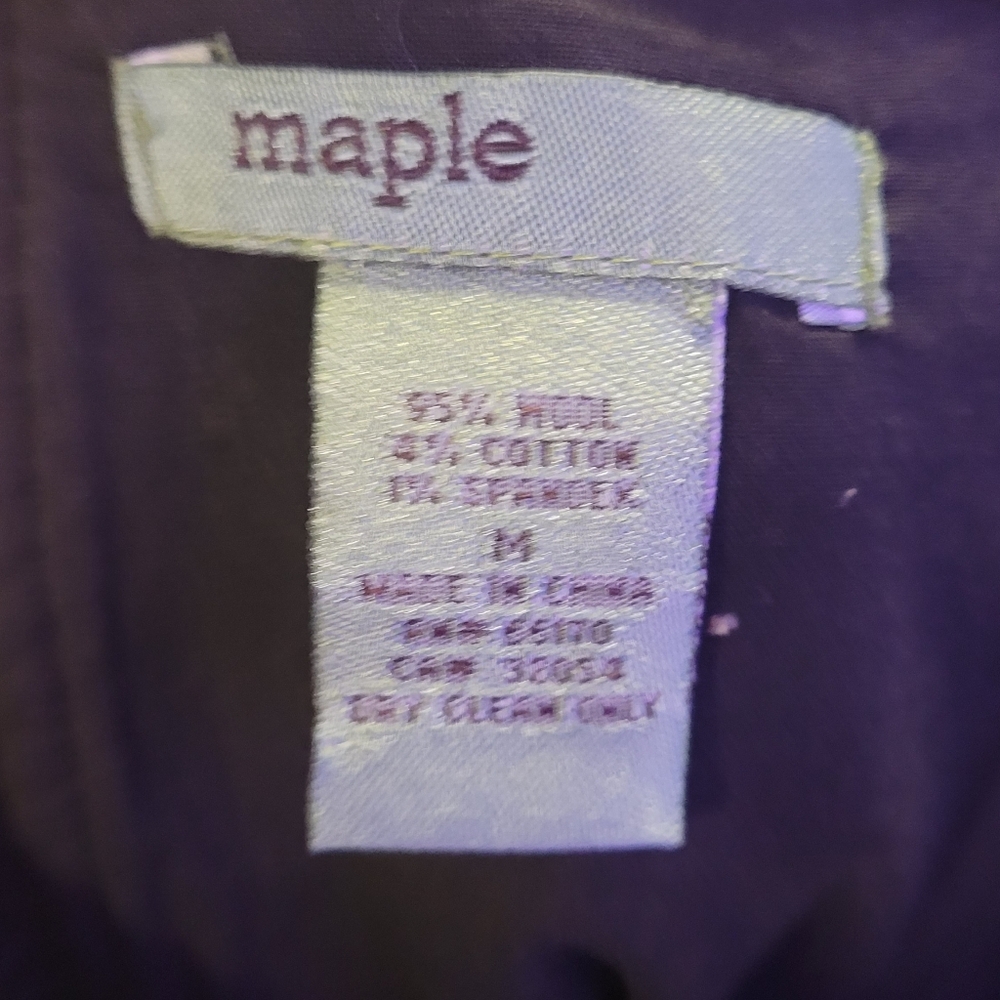 Maple Anthropologie High-Waist Wool &‎ Cotton Floral Bustier Dress Twee M - Picture 3 of 7